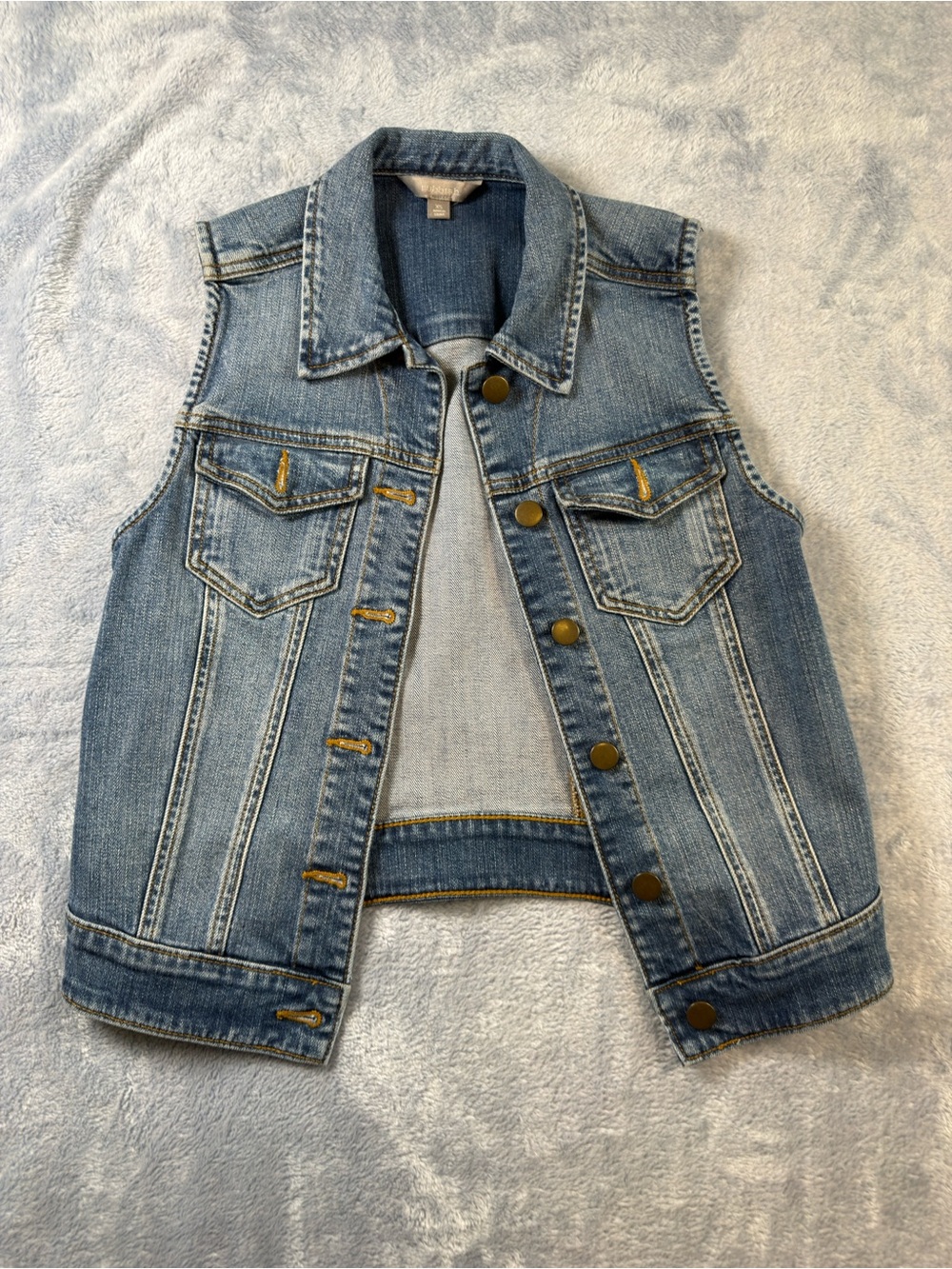 Rubbish Light Blue Washed Denim sleeveless jacket #3213